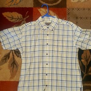Mens short sleeve button up shirt